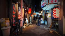 【布施駅 / 夜の散歩】（大阪府東大阪市）商店街と飲食店の明かりが続く駅前